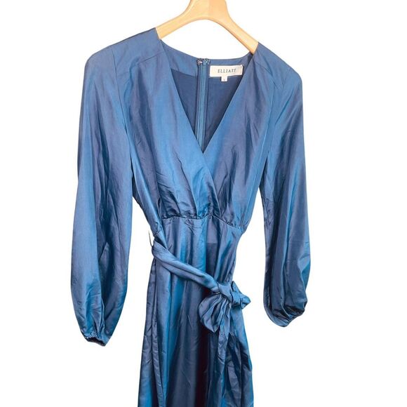 Elliatt Equator Silk Tie Belt Maxi Dress - Picture 6 of 15